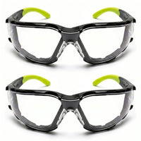 GOL-SIV Safety Glasses 12 Pack, Clear Anti-Fog Protective Eyewear, Bulk Wrap-Around PPE Safety Goggles, ANSI Z87.1 Certified Scratch Resistant Glasses for Work, Construction, Lab & Dental