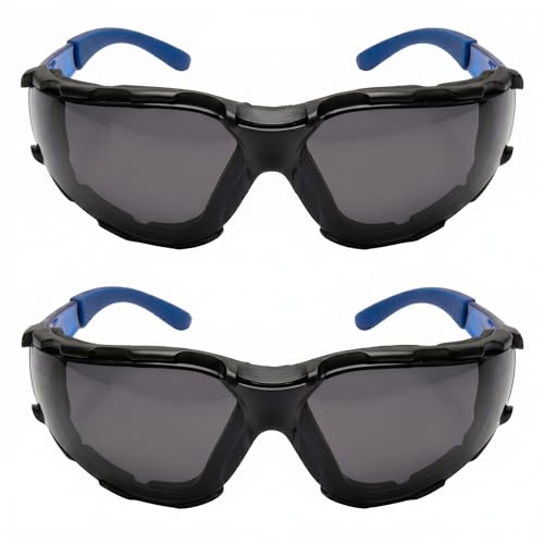 GOL-SIV Wholesale Foam Lined Safety Glasses, Industrial Anti-Fog Smoke Lenses, Vented Dust Spoggles for Workplace Safety, ANSI Z87.1 Compliant, 24 Pack