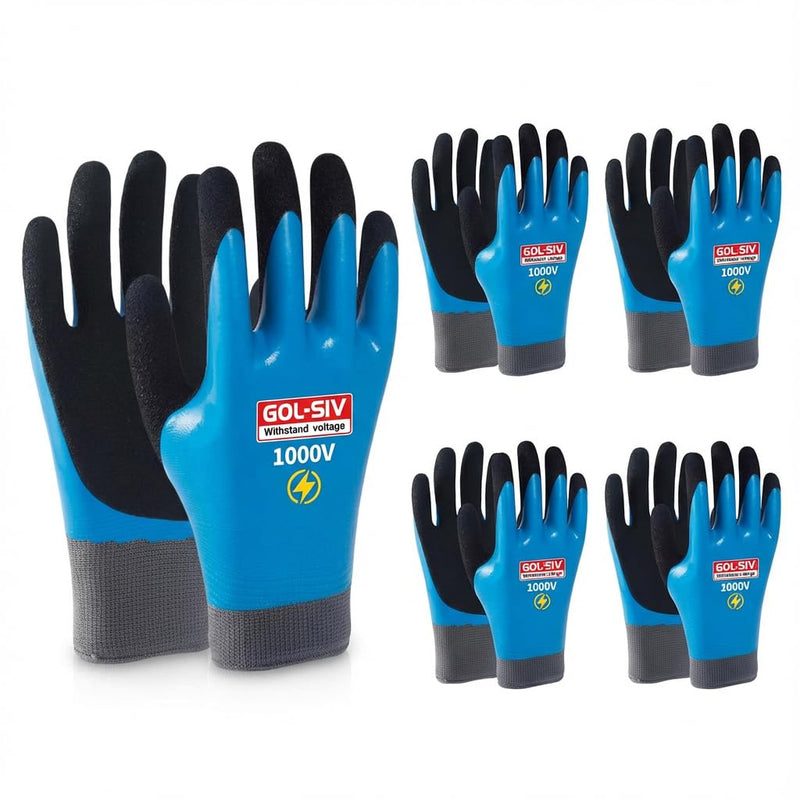 1000V insulated electrician gloves
