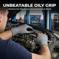 GOL-SIV 15-Gauge Micro-Foam Nitrile Work Gloves for Men and Women, High Dexterity Assembly Gloves, Breathable Seamless Knit, Excellent Oil Grip, 3 Pairs, Large