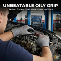 GOL-SIV 15-Gauge Seamless Knit Work Gloves, Micro-Foam Sandy Nitrile Grip for Mechanics & Assembly,High Dexterity, Anti-Slip & High Dexterity, Breathable Open Back (L, 3 pairs)