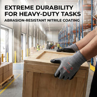 GOL-SIV 15-Gauge Micro-Foam Nitrile Work Gloves for Men, High Dexterity Mechanic Gloves, Breathable Flexible Fit, Excellent Oil Grip, 3 Pairs (XL)