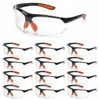 GOL-SIV Safety Goggles (3 Pack) - Anti Fog Clear Protective Eyewear, ANSI Z87.1 Lightweight Snug Fit Wrap-Around Goggles for Woodworking, Power Tools & Lab