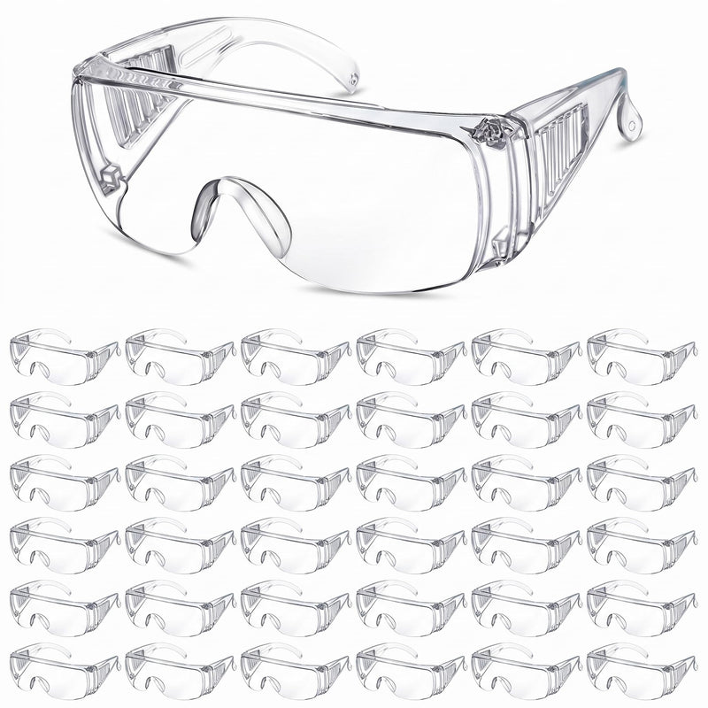 GOL-SIV Safety Goggles, 3-Pack, ANSI Z87.1 Certified, Dual Anti-Fog High Impact Polycarbonate Work Eyewear with Indirect Vent for Construction, Lab, Woodworking & Debris Protection